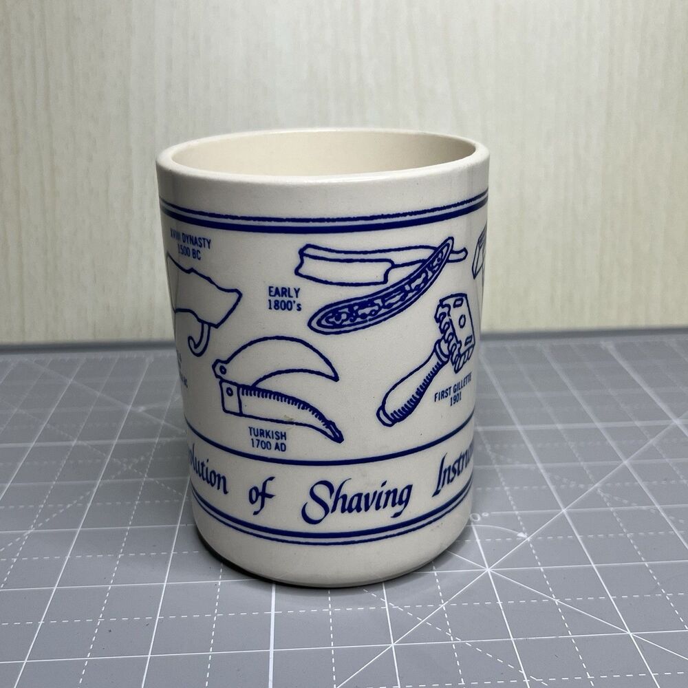 Gillette Mug The Evolution of Shaving Instruments Made in USA Razor Safety Razor - Picture 3 of 7